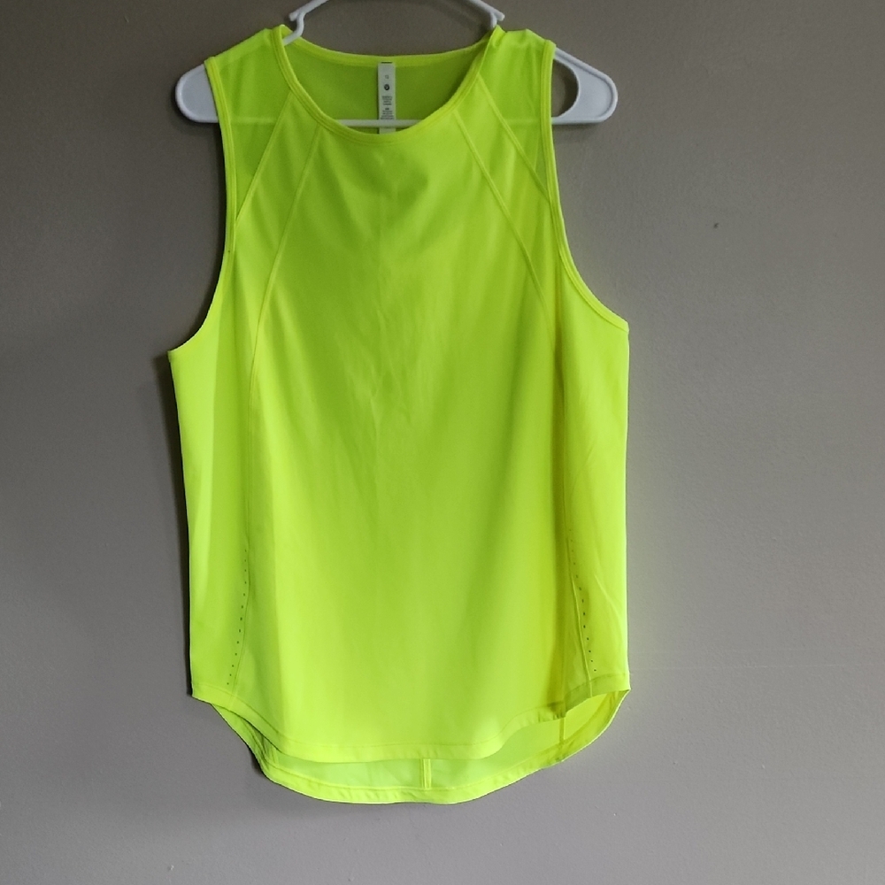 Lululemon Neon Yellow Sleeveless Women's Top NWT
